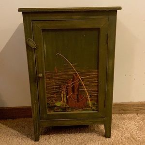 Small hand painted cabinet